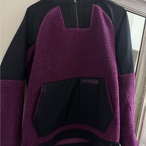 Under Armour Purple and Black Teddy Jacket Cozy Fleece Design